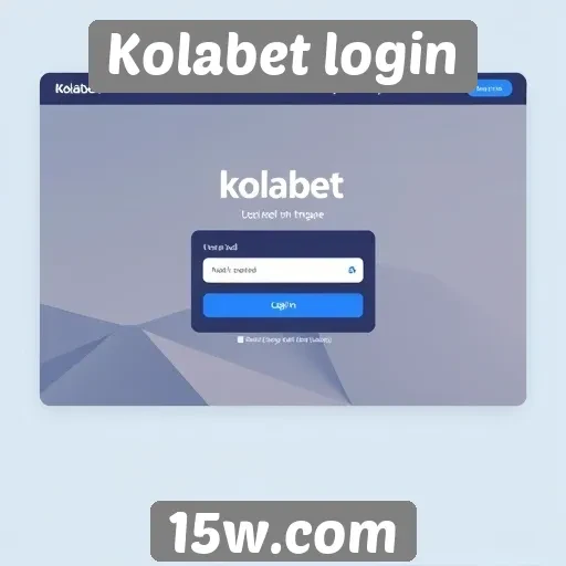 Análise da interface do site Kolabet login